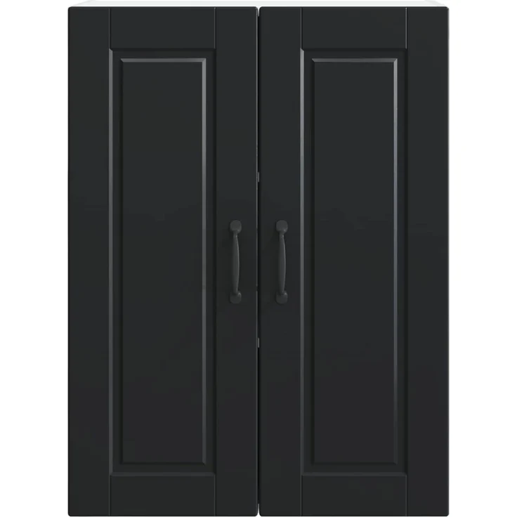 vidaXL Wandschrank PORTO Schwarz 60 x 31 x 80 cm Holzwerkstoff 885396 – Bild 6
