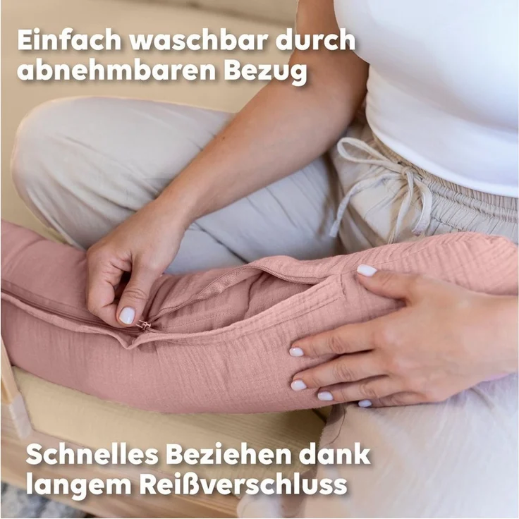 lilimaus Nestchenschlange Bettschlange Babybett aus Musselin Baumwolle - 12 Farben, (1-tlg), Bettschlange Babybett aus Musselin Baumwolle, kuschelig – Bild 4