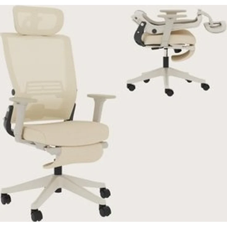 FLEXISPOT Bürostuhl Foldex Ergonomischer Bürostuhl Schreibtischstuhl, 2D Kopfstütze Schreibtischstühle mit Fußstütze für die Arbeit zu Hause – Bild 6