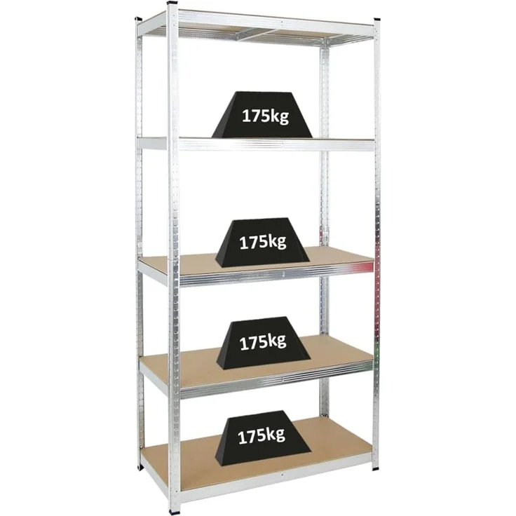 PROREGAL Schwerlastregal Giant Ragnar für Gesamtlast 875kg Maße: 200 x 100 x 50 Verzinkt, Kellerregal, Steckregal, Garagenregal, Lagerregal – Bild 1