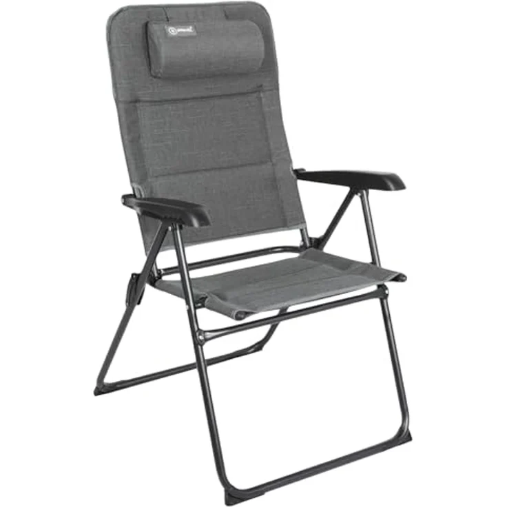 HOMECALL Campingstuhl Gartenstuhl Anglerstuhl Faltsessel Klappstuhl für Wohnwagen Outdoors (UV++ Olefin-Stoff), 5 fach Verstellbarer Rückenlehne, Hochlehner, Gepolsterter, bis 150kg – Bild 1