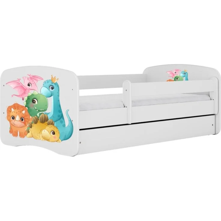 Raumhirsch Furniture Kinderbett 70x140, 80x160, 80x180 cm - Komplettset mit Schublade (Bett für Mädchen, Einzelbett Kinder 2–12, mit Rausfallschutz & Lattenrost), verschiedene Farben & Designs