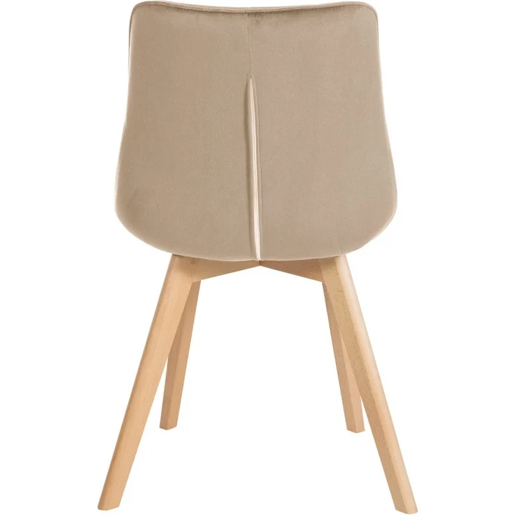 2er Set Stühle Brook Samt (Farbe: braun) – Bild 6