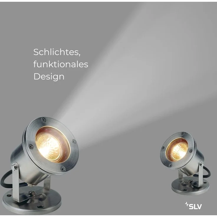 SLV NAUTILUS MR16, IP67, Edelstahl - Stand-, Wand- und Deckenleuchten (Outdoor) – Bild 2