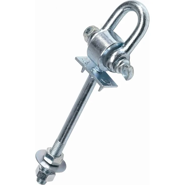Sicherheits - Schaukelhaken mit Schäkel, Schaftläge 140 mm