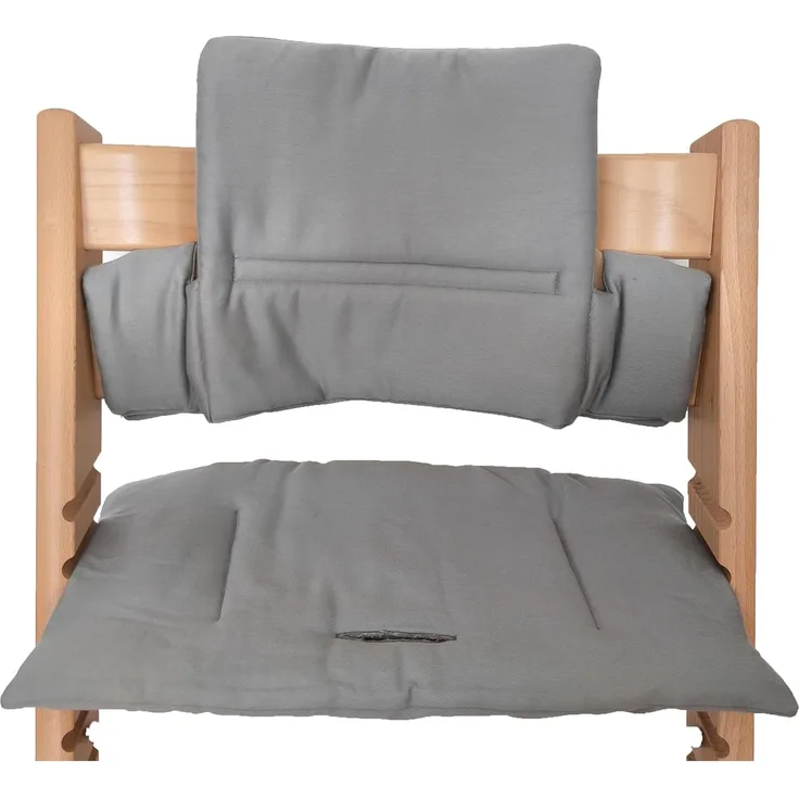 Shabany® Hochstuhl Sitzkissen 100% Bio Baumwolle | Classic Kissen Sitzbezug Hochstuhlauflage | 2-teilig passend für Stokke Tripp Trapp Kinderhochstuhl | maschinenwaschbar einfache Befestigung (jumps)