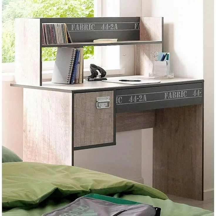 PARISOT 'Fabric' Schreibtisch inkl. Aufstz, grau