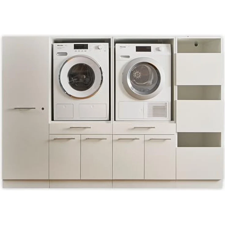 BEGA BBK Waschmaschinenumbauschrank in weiß - 235x162x67,5 (BxHxT) – Bild 6