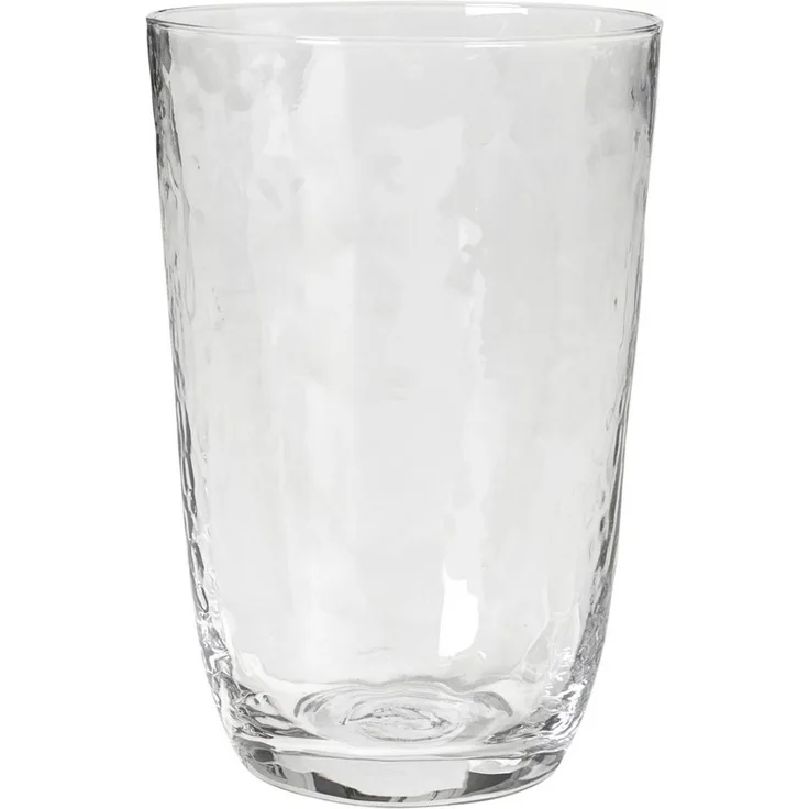 Broste Copenhagen HAMMERED Trinkglas 4tlg. klar 0,5 l