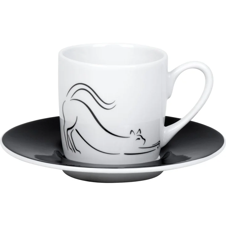KÖNITZ 1150533018 Espressotasse Hommage à Picasso - Le Chat (Die Katze) 85 ml, Porzellan – Bild 1