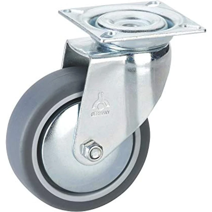 Lenkrolle mit Platte 100 x 25 mm, Tragkr. 55 kg – Bild 1