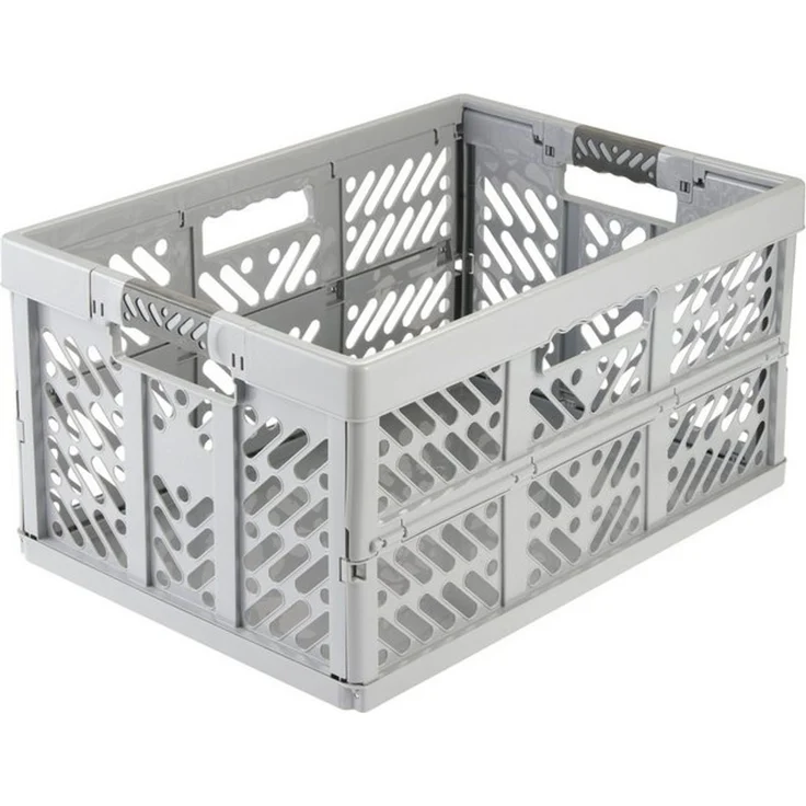 keeeper ben Stabile Profi-Klappbox mit Soft-Touch Griffen, 54 x 37 x 28 cm, 45 l, Grau (Nordic Grey) – Bild 4