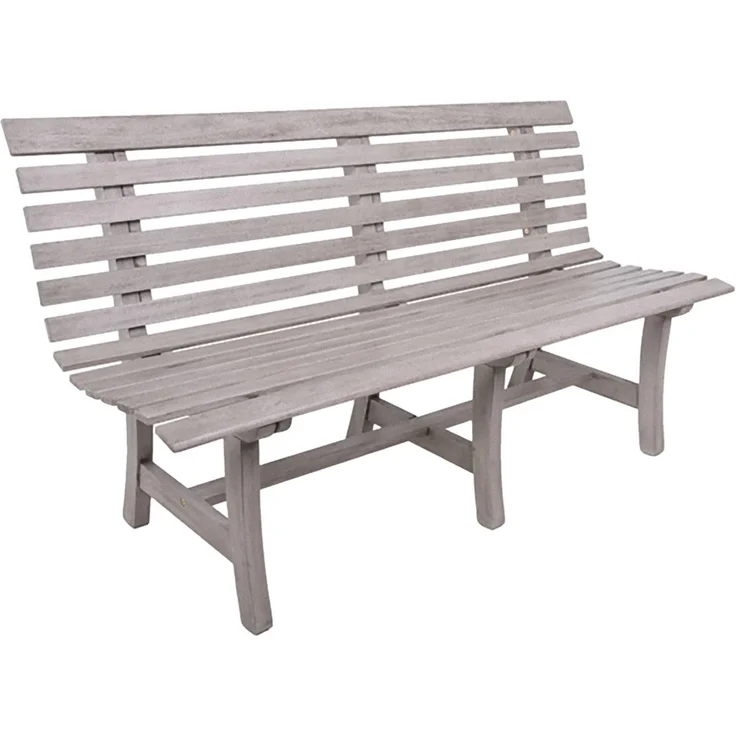 Zeitlose FSC-Eukalyptusbank in moderner Grey-Washed Optik – Bild 1