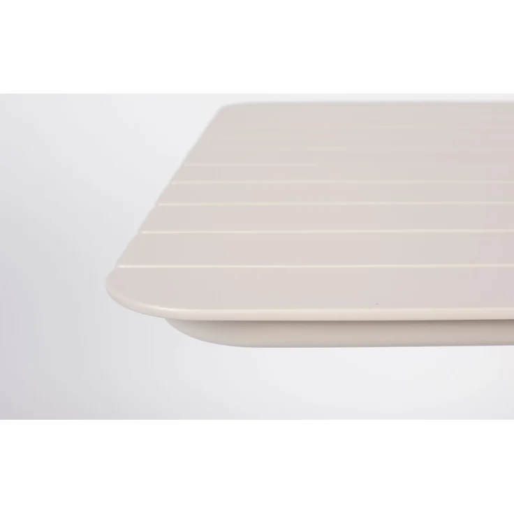 Zuiver Bistrotisch Vondel 71x71 cm Clay, Gartentisch aus Aluminium Weiß – Bild 3