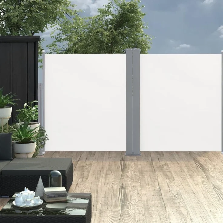 vidaXL Ausziehbare Seitenmarkise Creme 140 x 600 cm 48455 – Bild 7