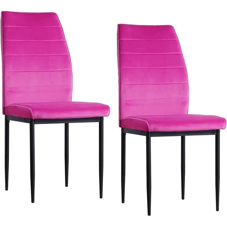 HTI-Living Esszimmerstuhl Stuhl Madison Velvet Pink (Set, 2 St), Stuhl Samt