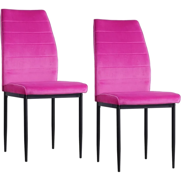 HTI-Living Esszimmerstuhl Stuhl Madison Velvet Pink (Set, 2 St), Stuhl Samt – Bild 1