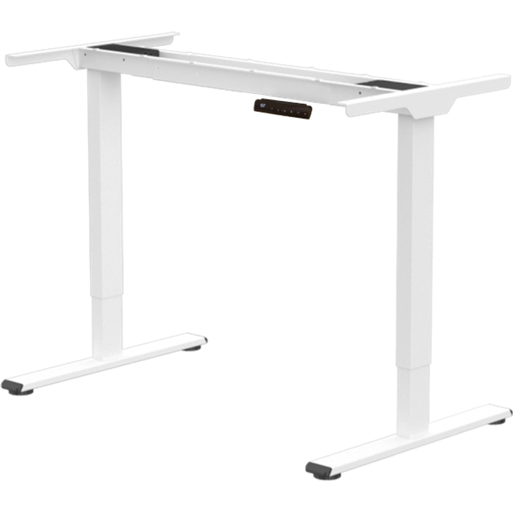 FlexiSpot E1 Pro Schreibtischgestell elektrisch höhenverstellbar, 2 Motoren, 100 kg Tragkraft, Smart-Tastatur & Anti-Kollisionssystem, weiß