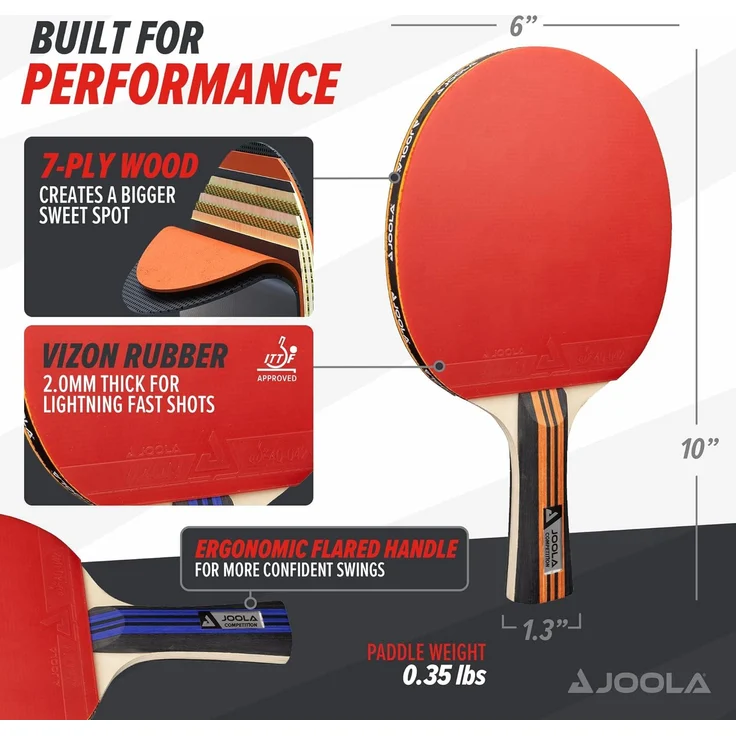 JOOLA Tischtennis Family Advanced Set, Tischtennisschläger TT – Bild 3