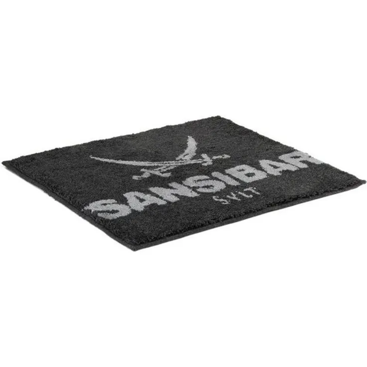Sansibar Sylt Badematte Badematte »Sansibar, Höhe 20 mm, mit Sansibar Logo Schriftzug, rutschhemmend beschichtet, fußbodenheizungsgeeignet, strapazierfähig, schnell trocknend, Polyacryl, rechteckig, 55x65 cm, 60x100 cm, 70x120 cm
