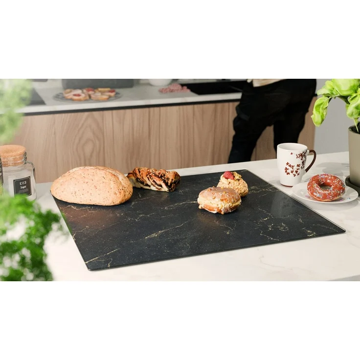 ALLboards Schneidebrett Glas Herdabdeckplatte Schneidebrett 52×60 cm Arbeitsplatte – Bild 4
