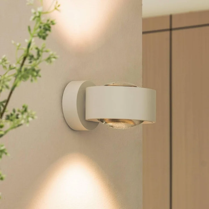 Arcchio Wandleuchte Rotari, LED, Metall, Weiß warmweiß IP20, 2 x 7,1 W LED, warmweiß – Bild 2