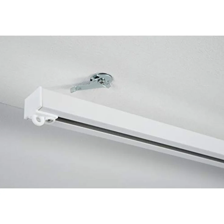 Aluminium-Vorhangschienen-Set Luna 1-Lauf Weiß – Bild 6