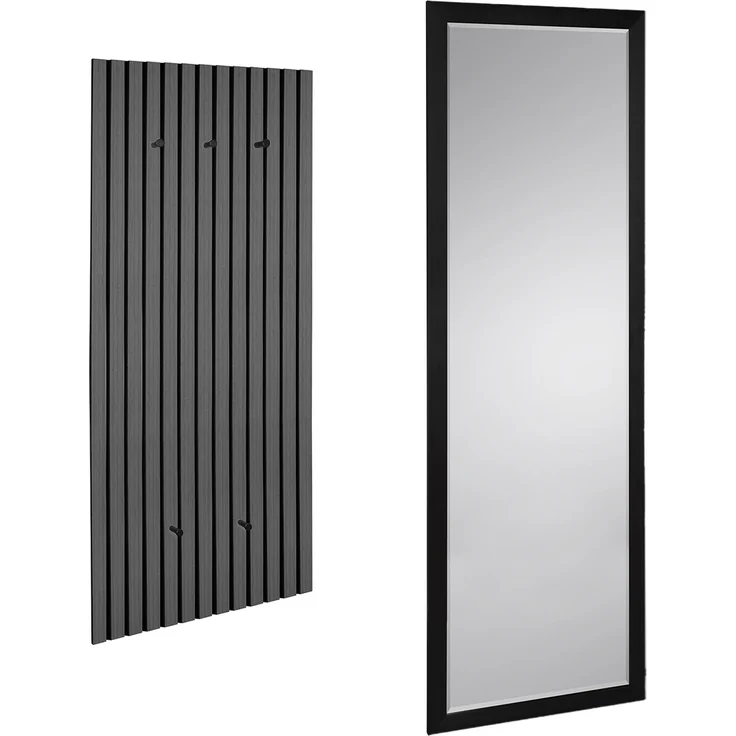 Garderoben Set - Ganzkörperspiegel und Akustikpaneel Garderobe – Bild 2