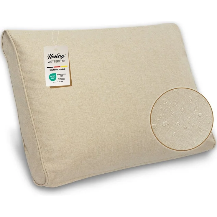 Herlag Stuhlkissen Sunny, Outdoor Loungekissen Gartenlounge Rattanmöbel Wetterfest – Bild 1