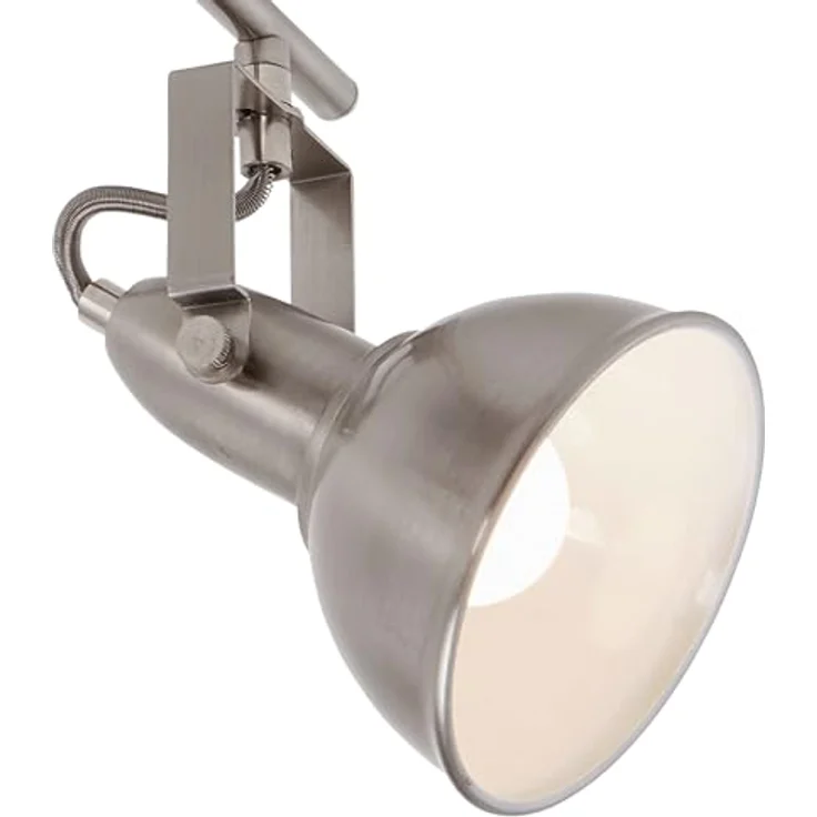 BRILONER - Deckenlampe Vintage schwenkbar, E14 Fassung, max. 40 Watt, Deckenleuchte, Lampe, Wohnzimmerlampe, Schlafzimmerlampe, Küchenlampe, Deckenstrahler, Deckenbeleuchtung, 79x19 cm, Satin-Weiß – Bild 7