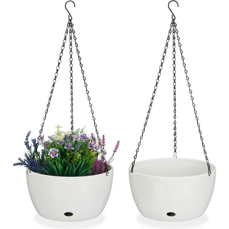 2 Blumenampeln mit Wasserspeicher - XL 10045323 – Bild 1
