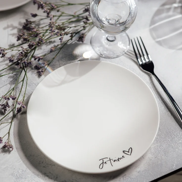 Villeroy & Boch Statement Frühstücksteller Je t'aime ø 21,2 cm 6er Set – Bild 2