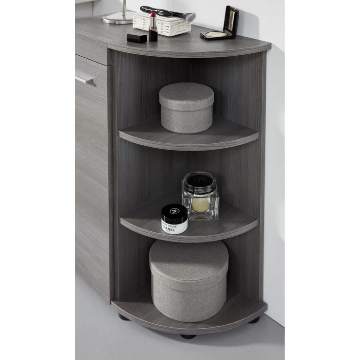 Badset 3-tlg. 'Runner' mit Hochschrank, Unterschrank & Spiegelschrank, Sardegna Rauchsilber, ohne Waschbecken – Bild 9