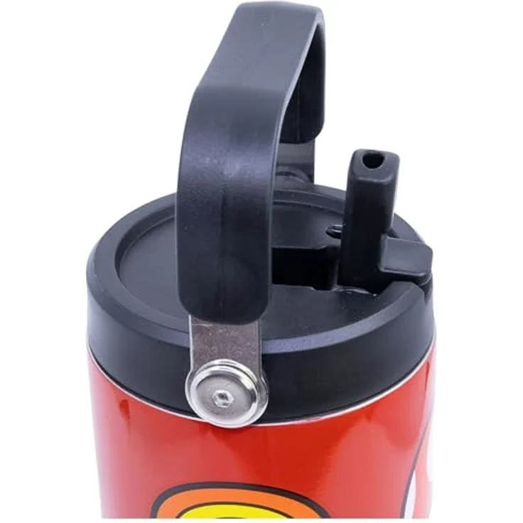 Super Mario Edelstahl Thermobecher 860 ml mit Griff und Klappdeckel – Bild 4