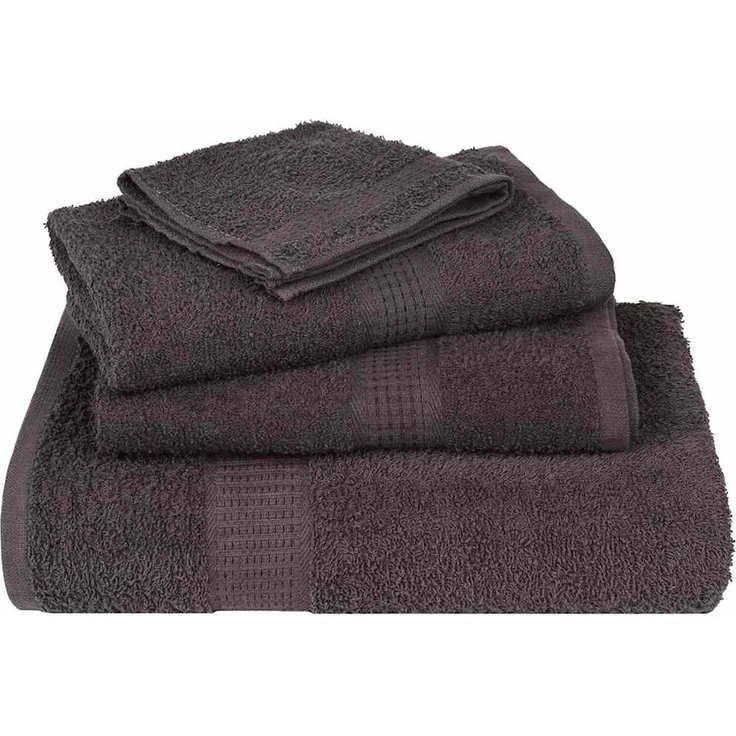 vidaXL Waschtücher FROGN 50 Stk. Anthrazit 30x30 cm 360 g/m² 136676 – Bild 4