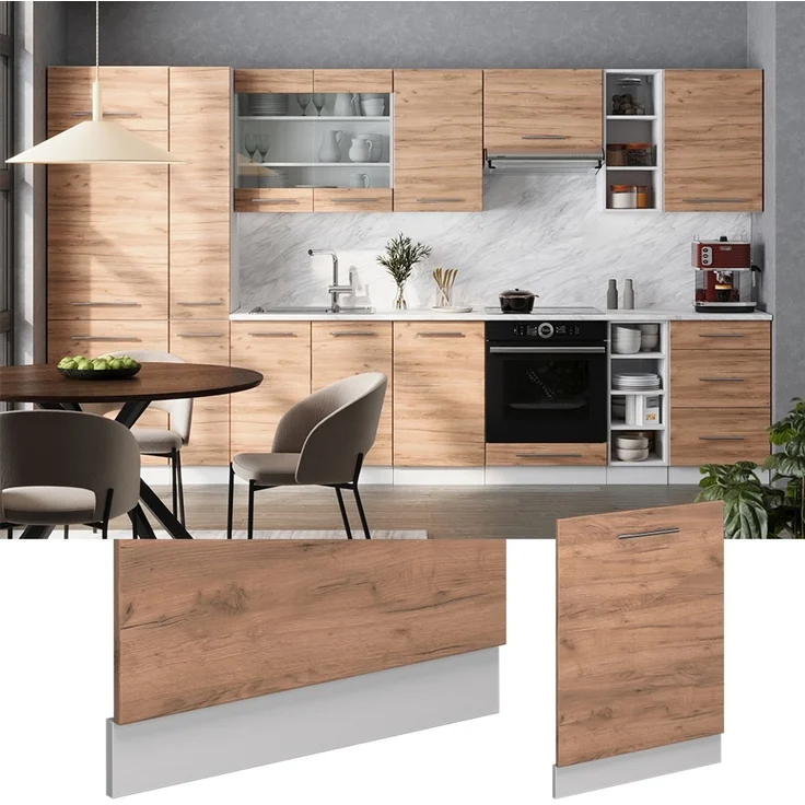 Geschirrspülblende Fame-Line Goldkraft Eiche 60 cm ohne Arbeitsplatte Vicco – Bild 3