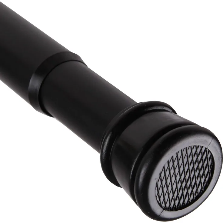 Verstellbare Vorhangstange - Spannstange zum Klemmen Schwarz Ø22/25 mm 60-90 cm