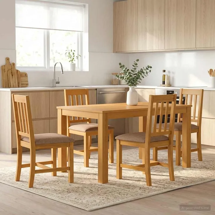 vidaXL Essgruppe VENLO 5 stk. Grau 150 x 85 x 75 cm Massivholz Eiche 3430347