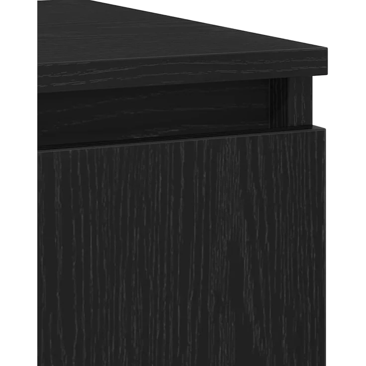vidaXL Sideboard Schwarz 60 x 35 x 70 cm Holzwerkstoff 862593 – Bild 8