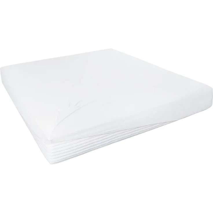 Hahn Haustextilien Elasthan-Feinjersey-Spannlaken Royal 140-160x200-220 cm weiß