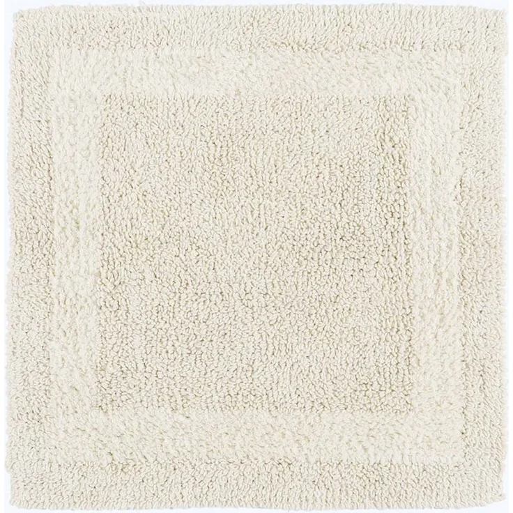 Homescapes Premium Badematte Creme, Badvorleger 50x80 cm, Badteppich Baumwolle mit Wende-Design – Bild 5