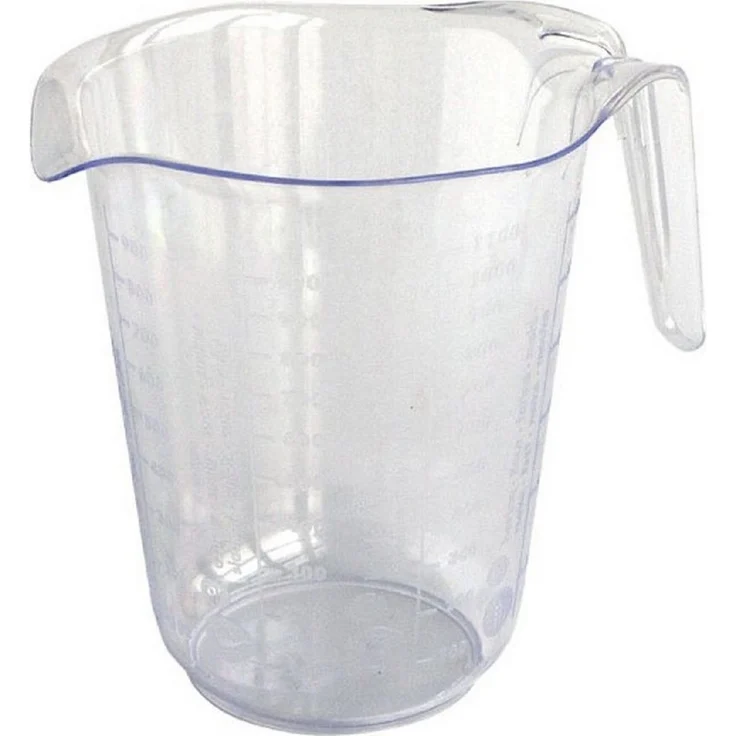 Messbecher 1l Kunststoff Transparent Messkanne Füllvolumen 1 Liter Literbecher – Bild 2