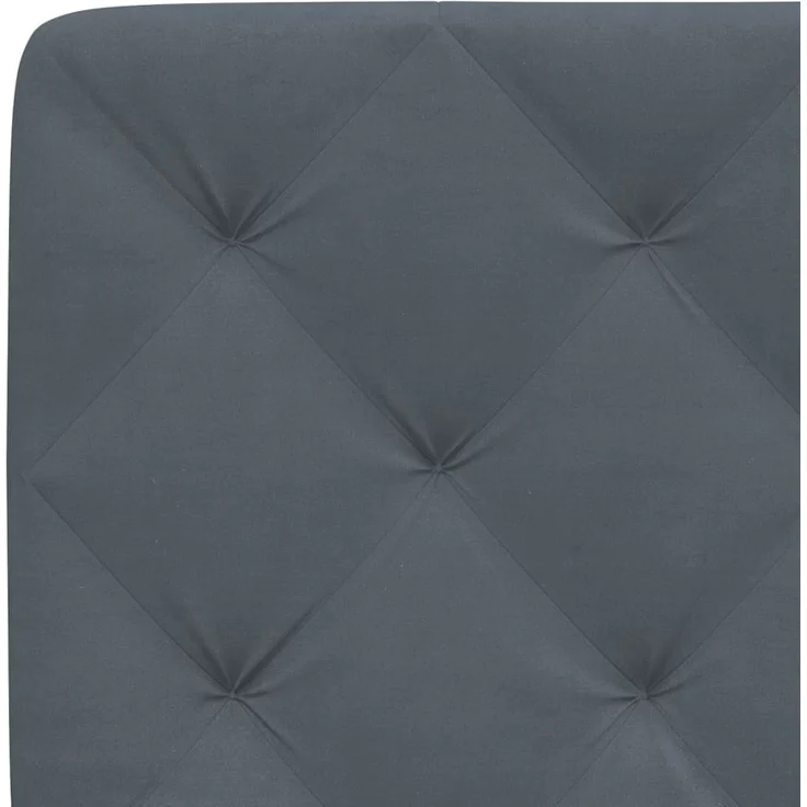 vidaXL Kopfteil-Kissen Dunkelgrau 200 cm Samt 374748 – Bild 8