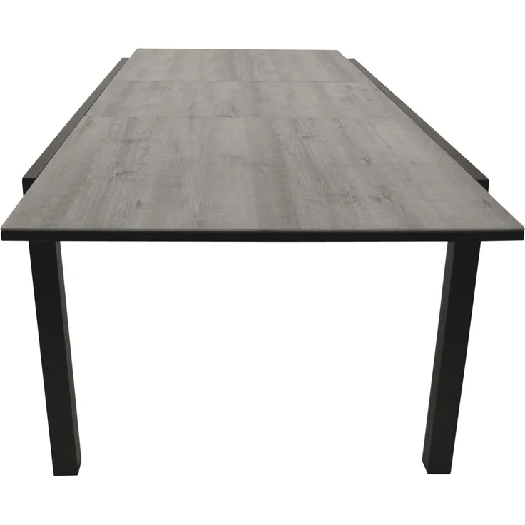 DEGAMO FARO Garten-Ausziehtisch, Alu + Keramikoptik, anthrazit/grau, 180/240x100cm – Bild 7