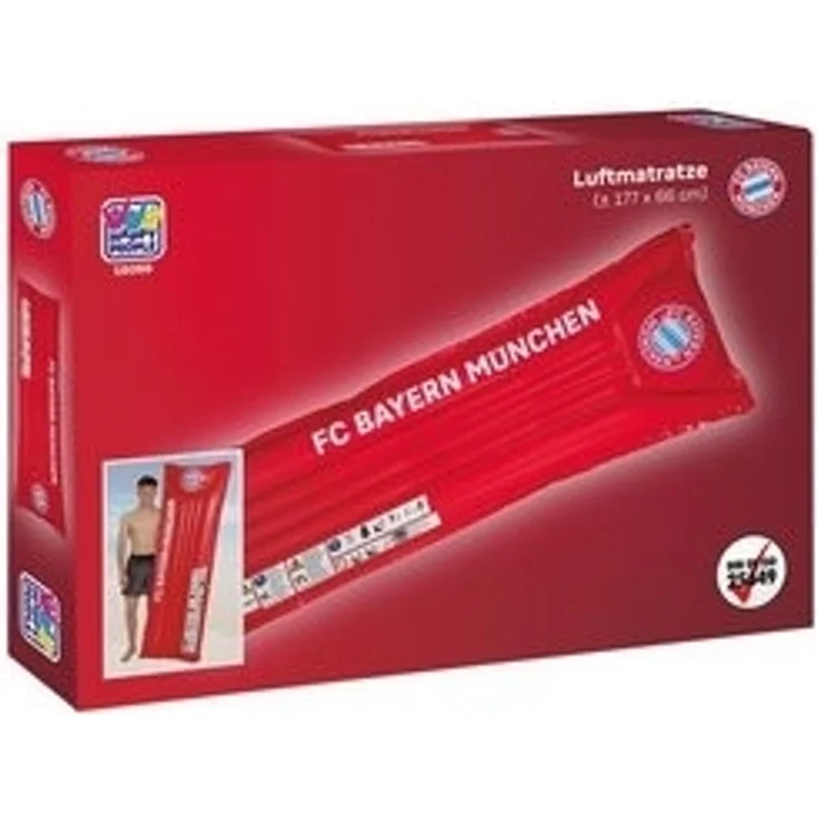 Happy People Luftmatratze FC Bayern München, Kunststoff rot, 177x66 cm – Bild 4