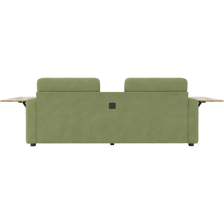 ZUBALIYA Schlafsofa 71x57.5 cm, mit Schreibtisch, mit Schubladen, mit Stauraum, mit Ablageflächen, mit Ausziehbett, Grün – Bild 17