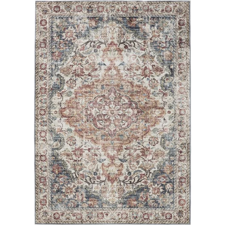 Interiyou Teppich Gent, Rechteckig, Höhe: 5 mm, Vintage Kurzflor für Wohnzimmer, Schlafzimmer, waschbar, pflegeleicht – Bild 1
