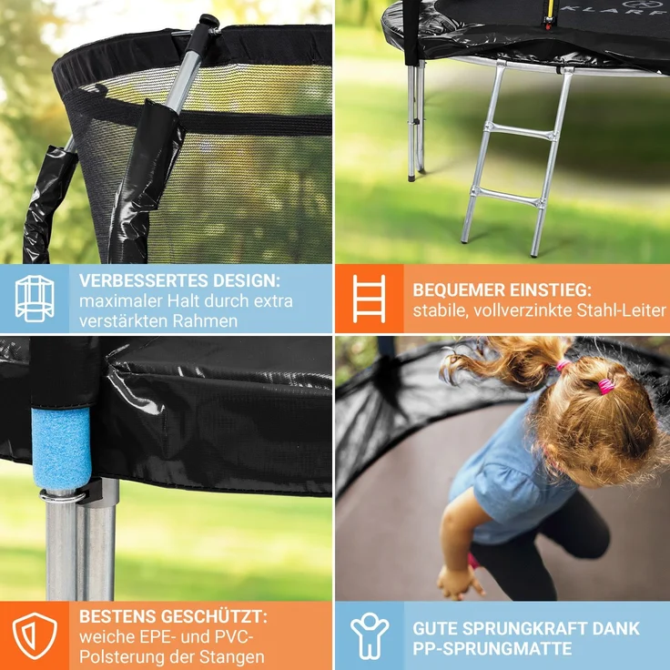 KLARFIT Gartentrampolin Jumpstarter, Ø 0 cm, Kinder Trampolin Outdoor Trampolin Kinder Gartentrampolin für zuhause – Bild 5
