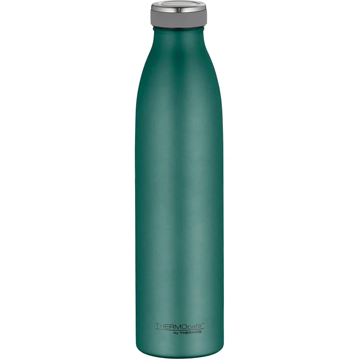 THERMOcafé Isolierflasche TC BOTTLE, aus doppelwandigem Edelstahl, spülmaschinenfest, gummierter Drehverschluss, absolut dicht bei Kohlensäure – Bild 1