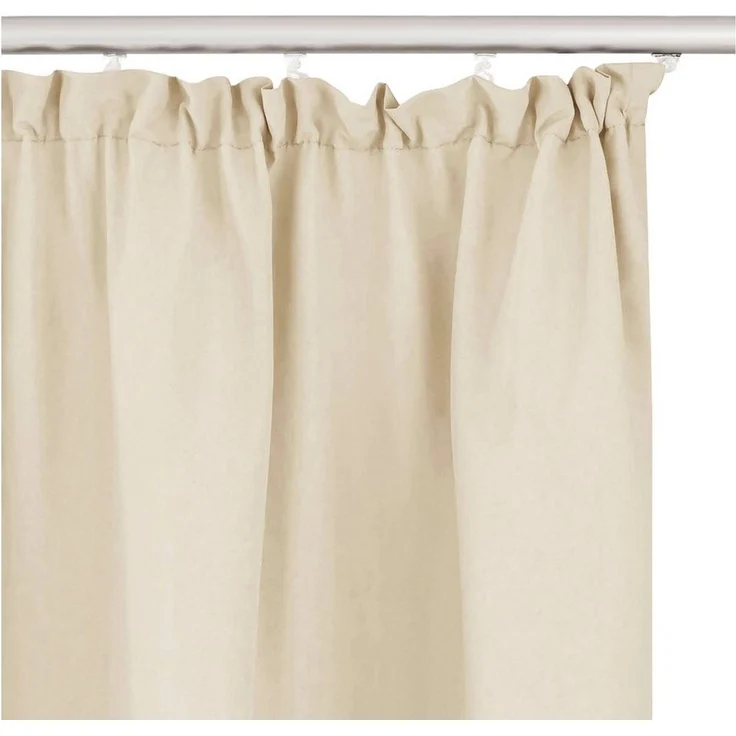 OTTO home Vorhang Parry mit Kräuselband, 2er Set, blickdicht, Topseller (2 St), Kräuselband, blickdicht, Polyester, 2-er Set, blickdicht, monochrom, basic, einfarbig, Bestseller – Bild 4